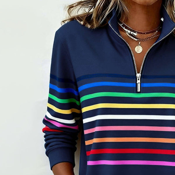 Marisol | Colourful Casual Half-Zip Jumper