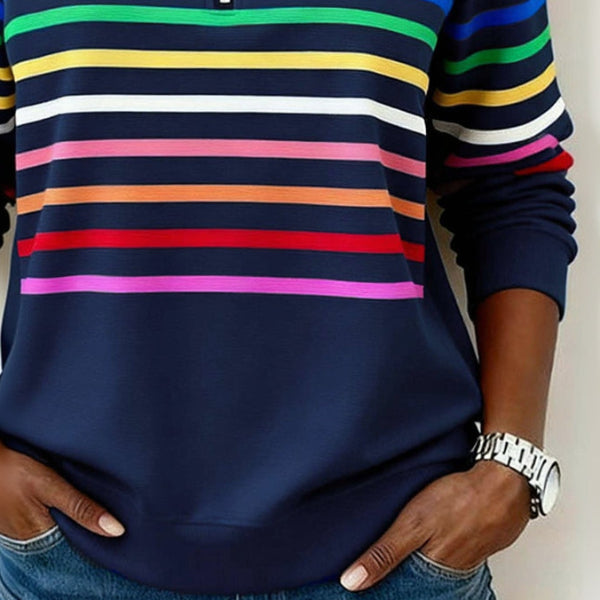 Marisol | Colourful Casual Half-Zip Jumper