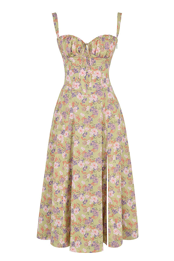 Sally | Spring Dress - Floral Print Party Dress
