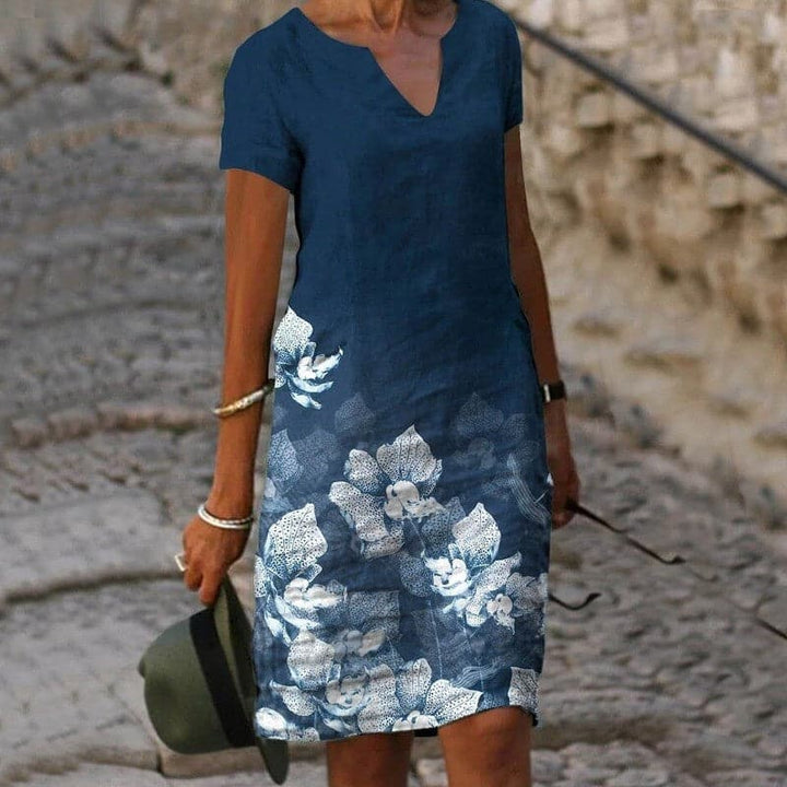 Helen | Stylish V-neck Long Sleeve Button Design Blouse