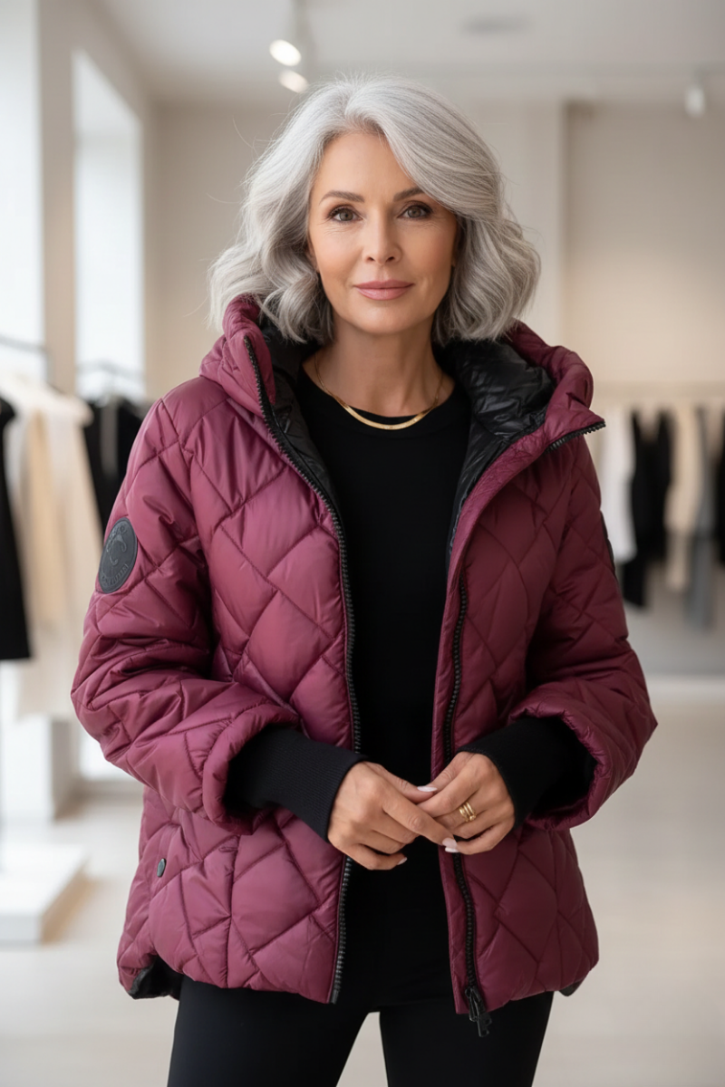 Romelie Luxe™ | Quilted Hooded Coat