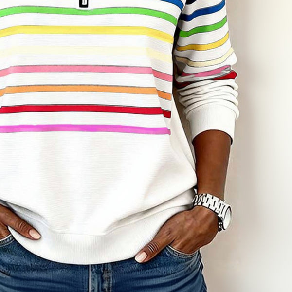 Marisol | Colourful Casual Half-Zip Jumper