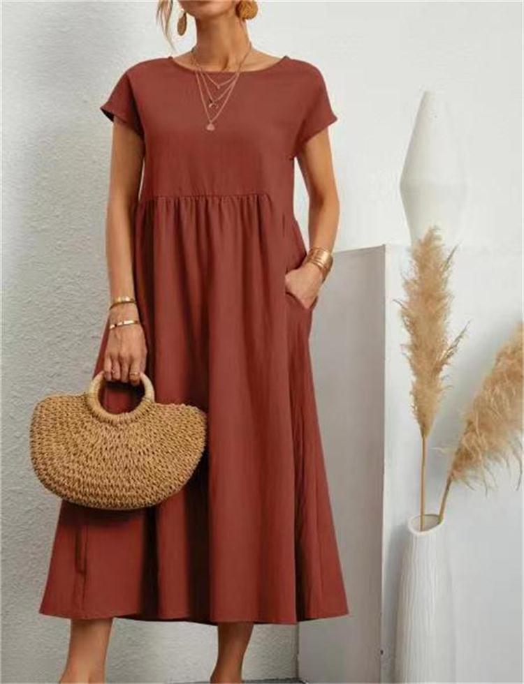 Sylvia | Elegant Relaxed Fit Midi Dress