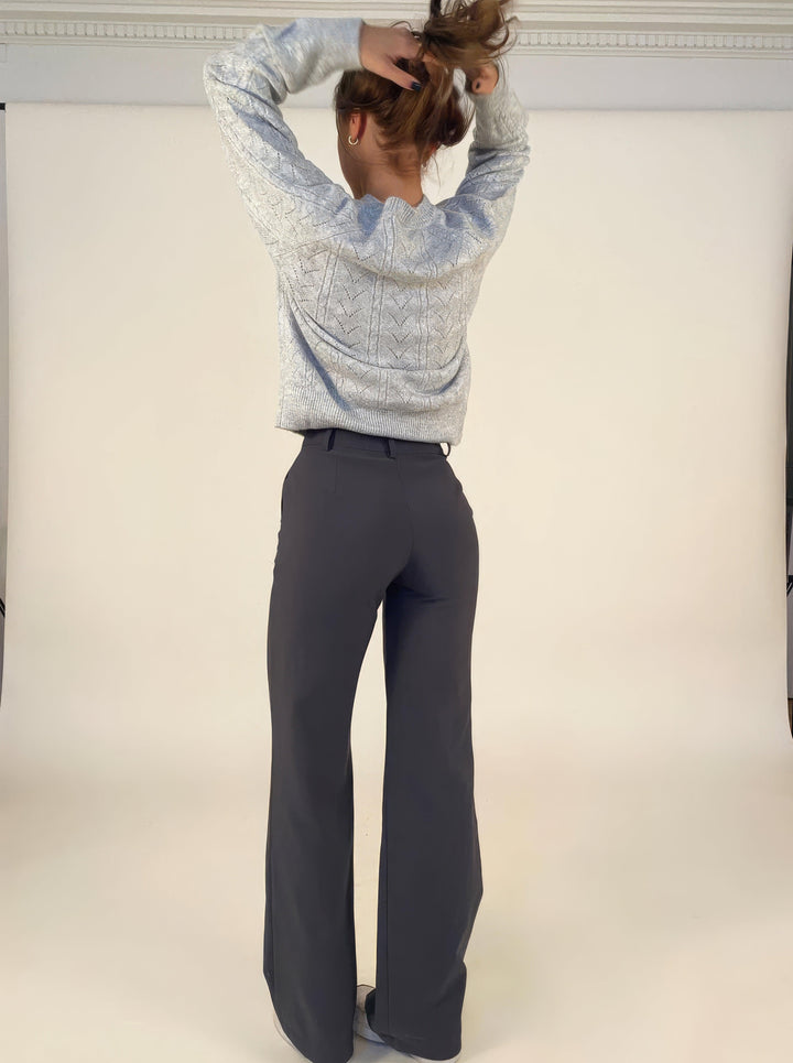 Faith | Elegant High-Waisted Wide-Leg Trousers