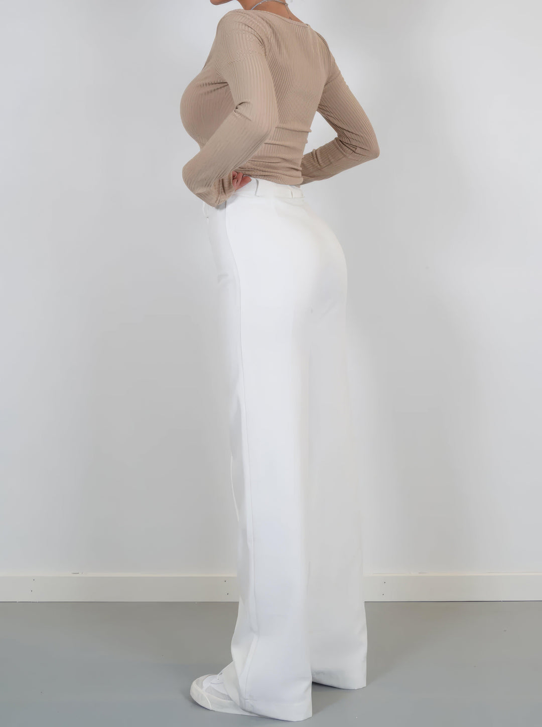 Faith | Elegant High-Waisted Wide-Leg Trousers