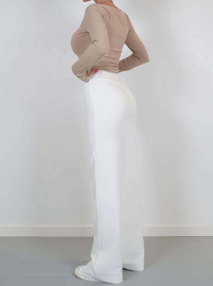 Faith | Elegant High-Waisted Wide-Leg Trousers