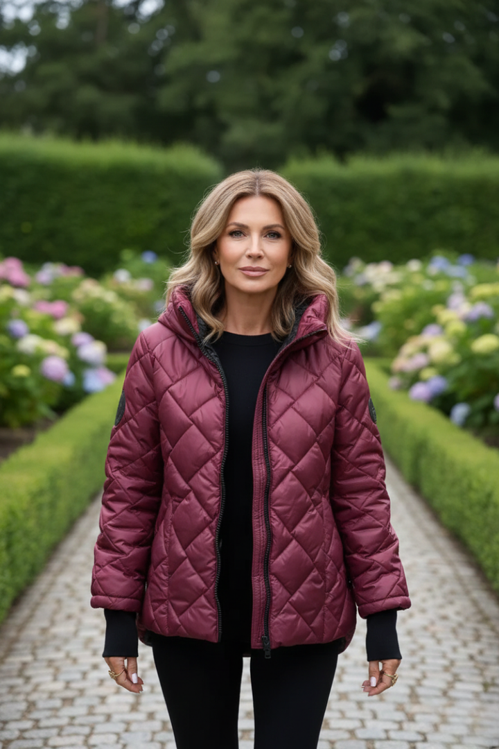 Romelie Luxe™ | Quilted Hooded Coat