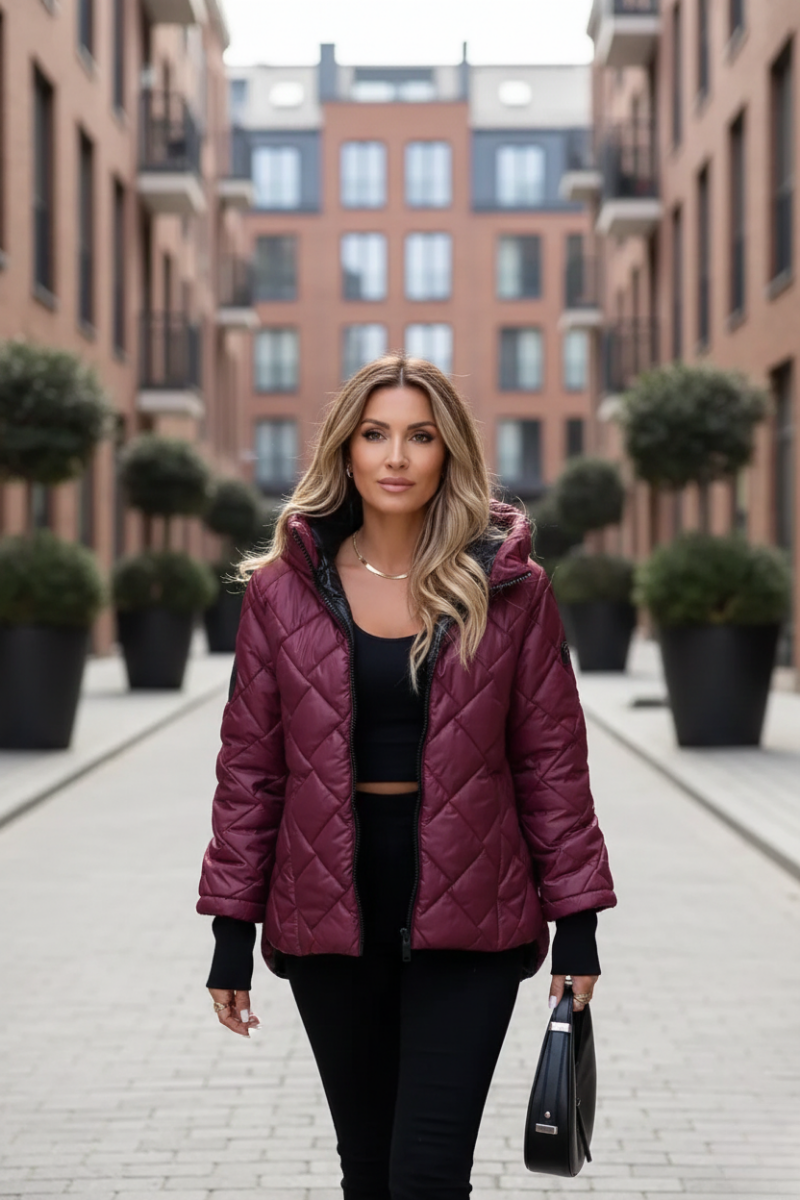 Romelie Luxe™ | Quilted Hooded Coat