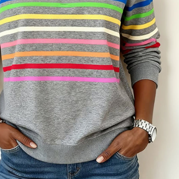 Marisol | Colourful Casual Half-Zip Jumper