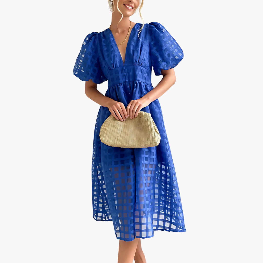 Liliana | Elegant Summer Midi Dress for Effortless Style