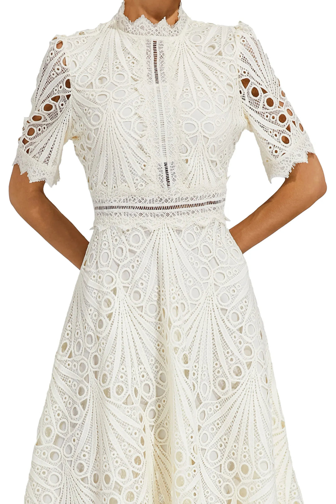 Lexi | Elegant Lace Midi Dress for Women