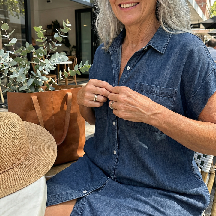 Bondi™ | Casual Denim-Print Dress