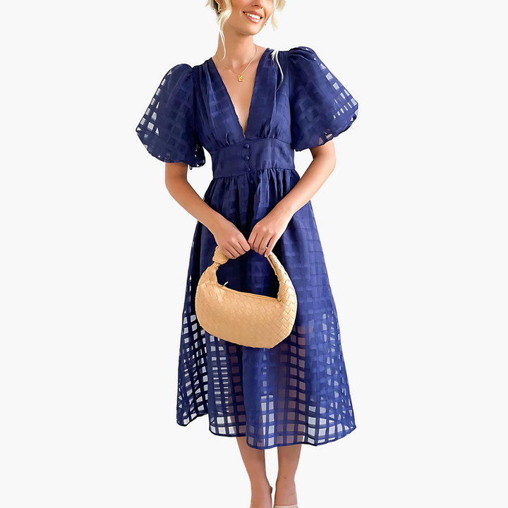 Liliana | Elegant Summer Midi Dress for Effortless Style