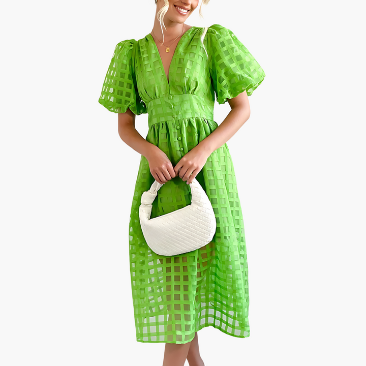 Liliana | Elegant Summer Midi Dress for Effortless Style