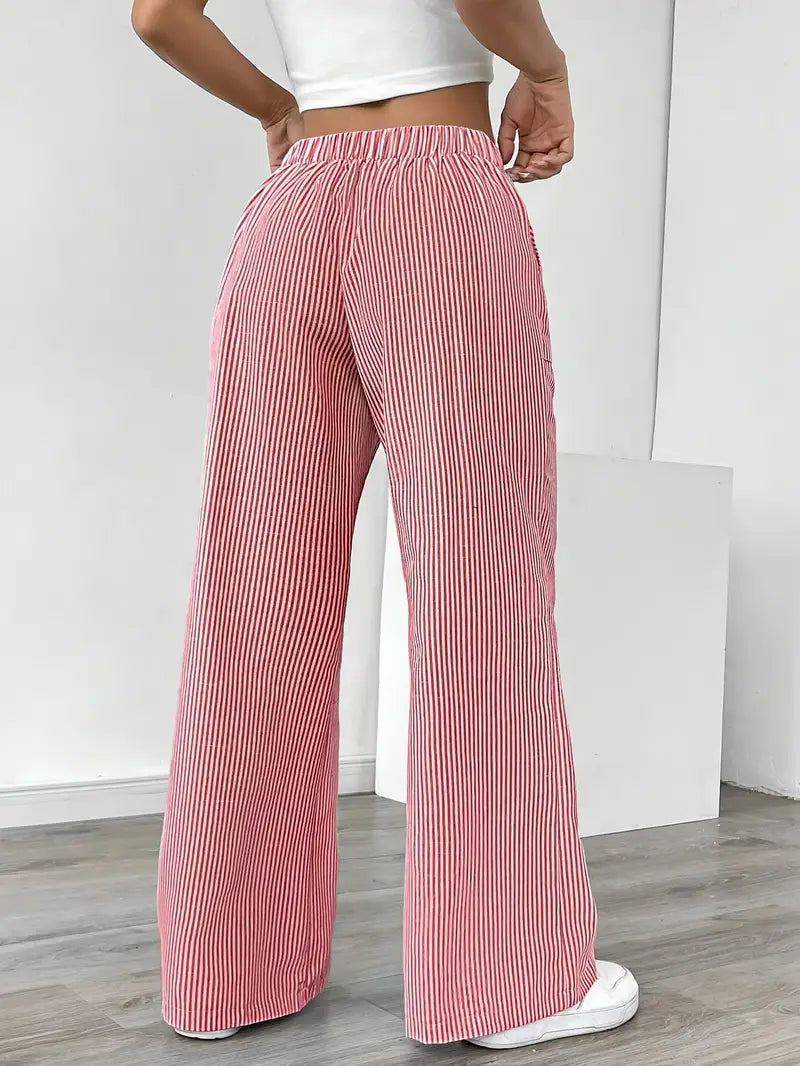 Linda | Elegant Striped Pants with Pockets in Trendy Colors