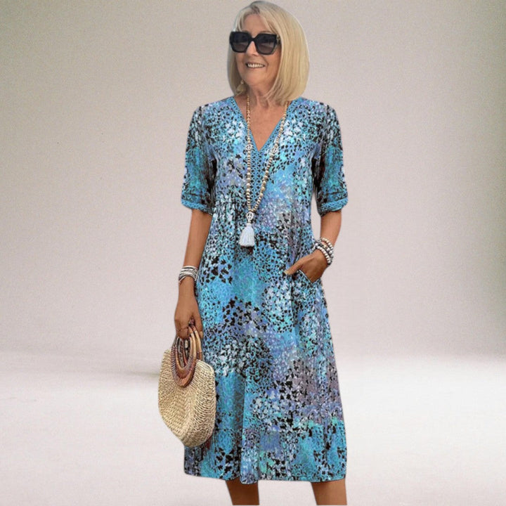 Filomena | Elegant Floral Spring Dress for Women