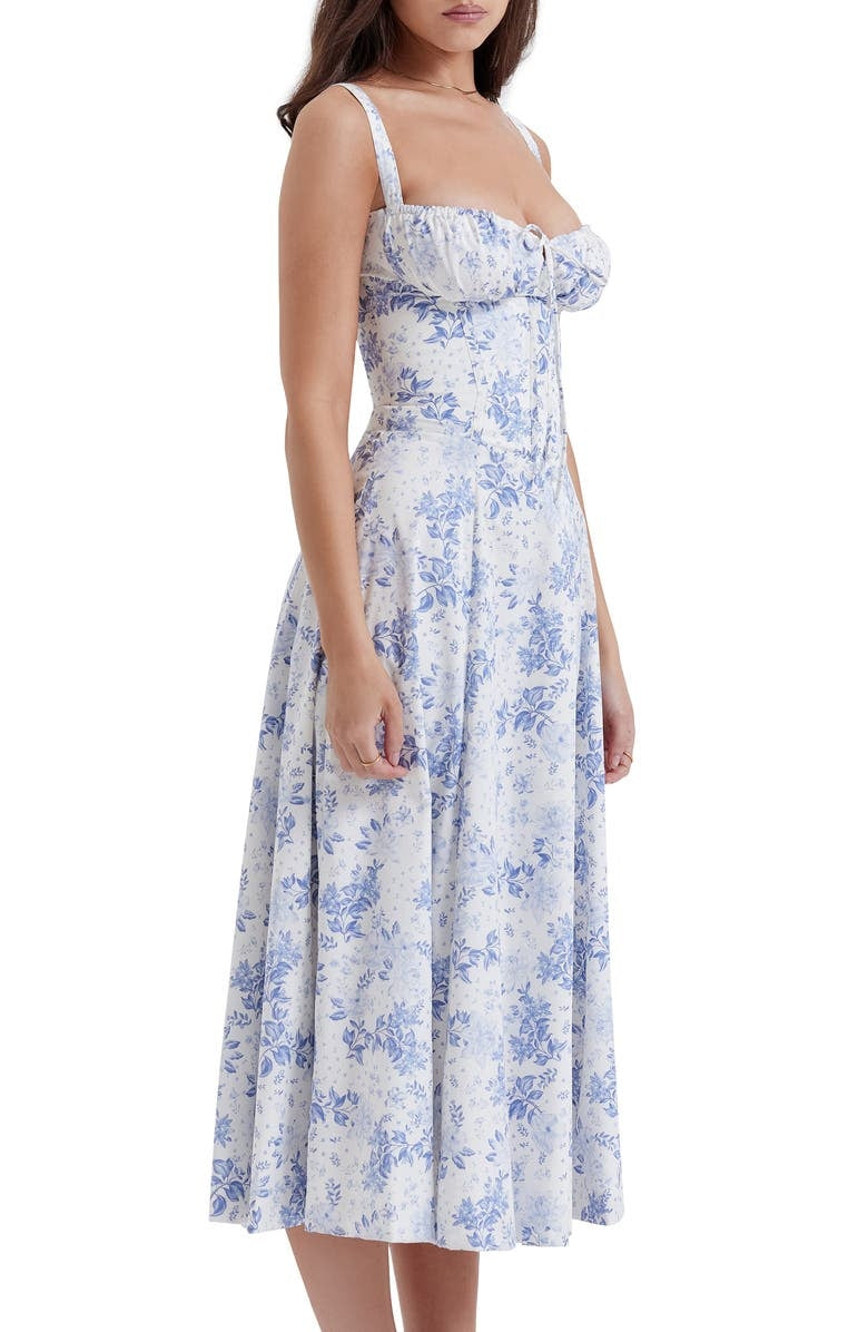 Sally | Spring Dress - Floral Print Party Dress