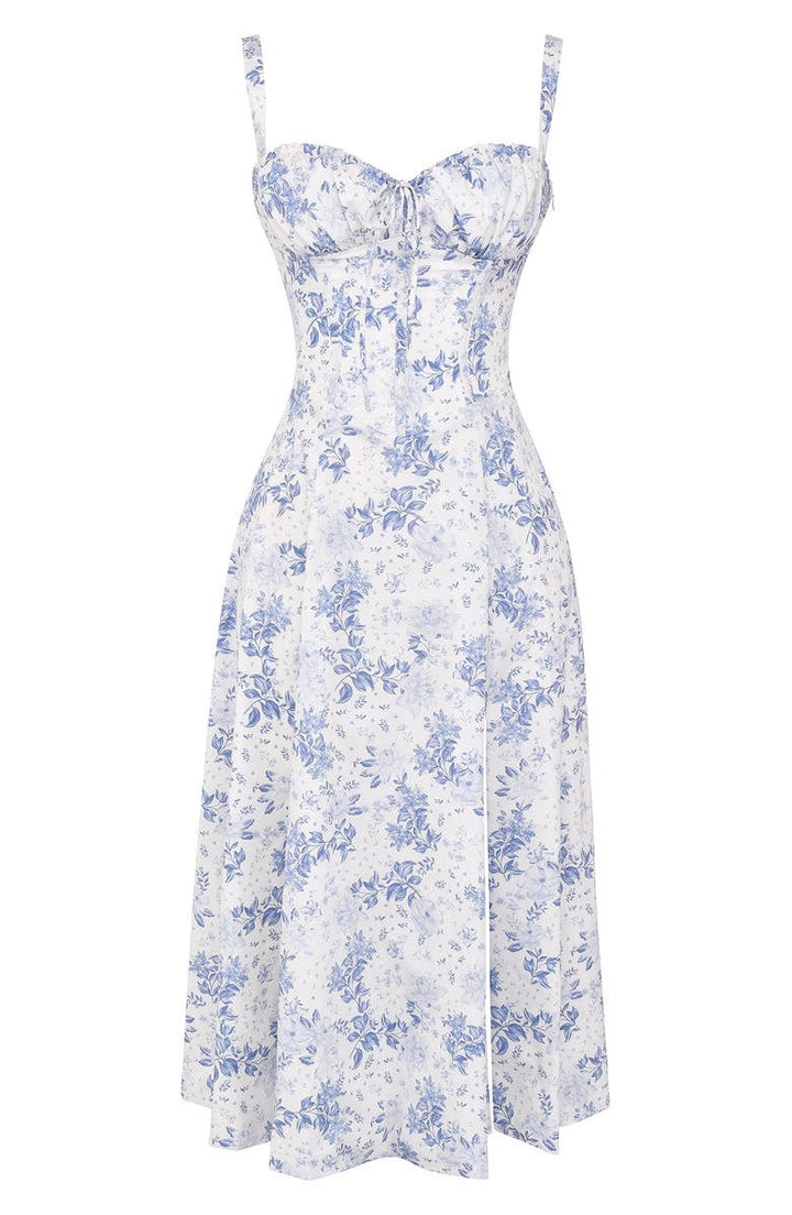 Sally | Spring Dress - Floral Print Party Dress