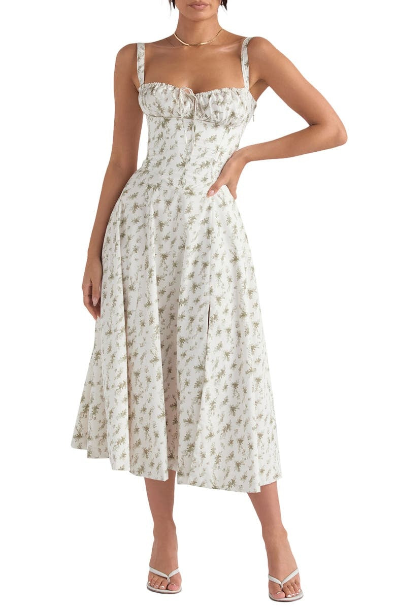 Sally | Spring Dress - Floral Print Party Dress