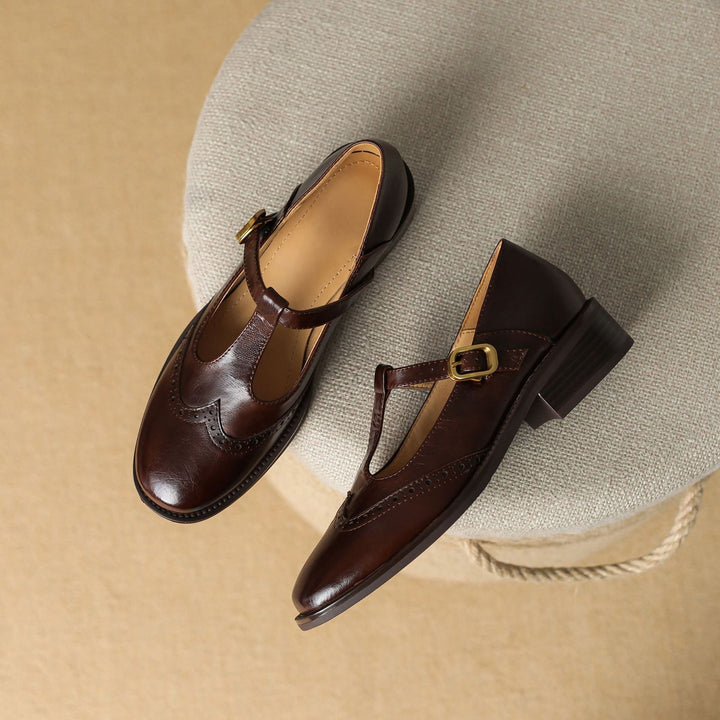 YSOLENNE | ELEGANT T-BAR MARY JANES