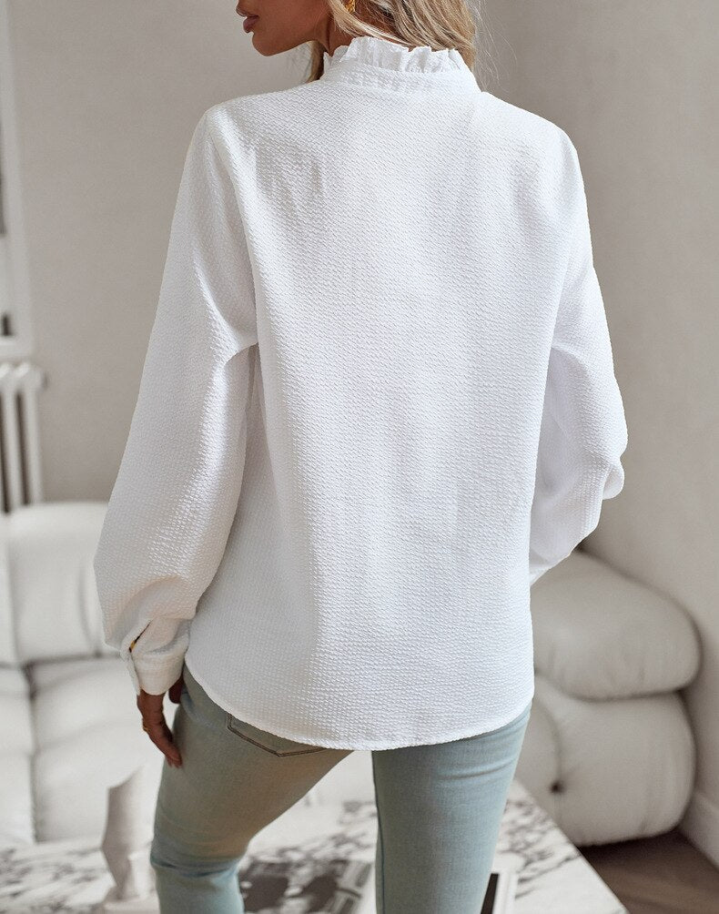 Lila | Elegant Ruffle Blouse for Women