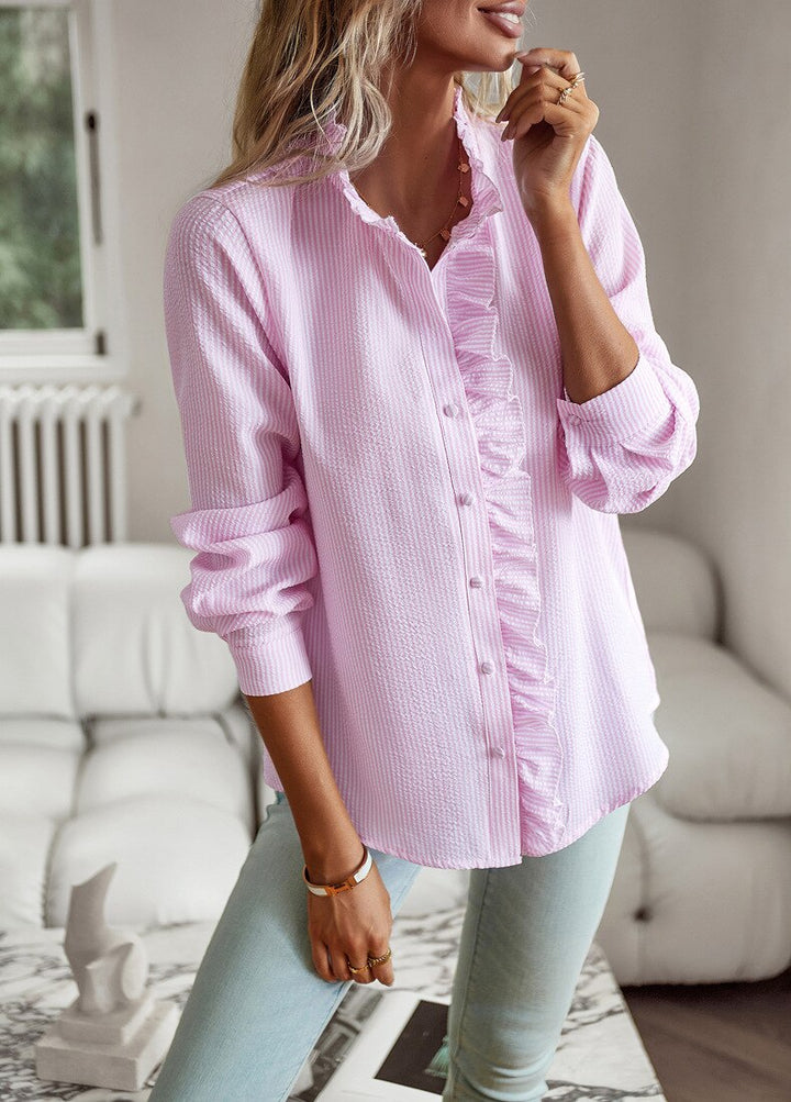Lila | Elegant Ruffle Blouse for Women