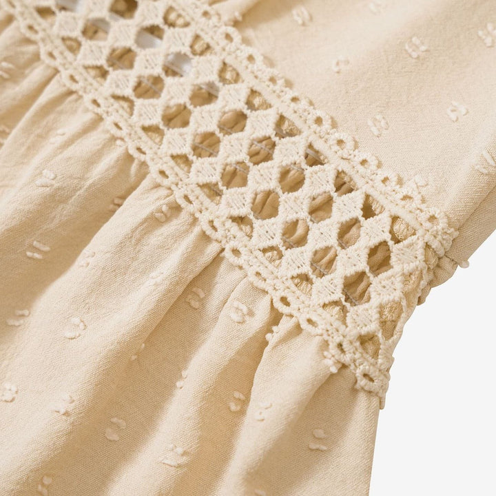 Beverly | Elegant V-Neck Dress with Ruffle Hem