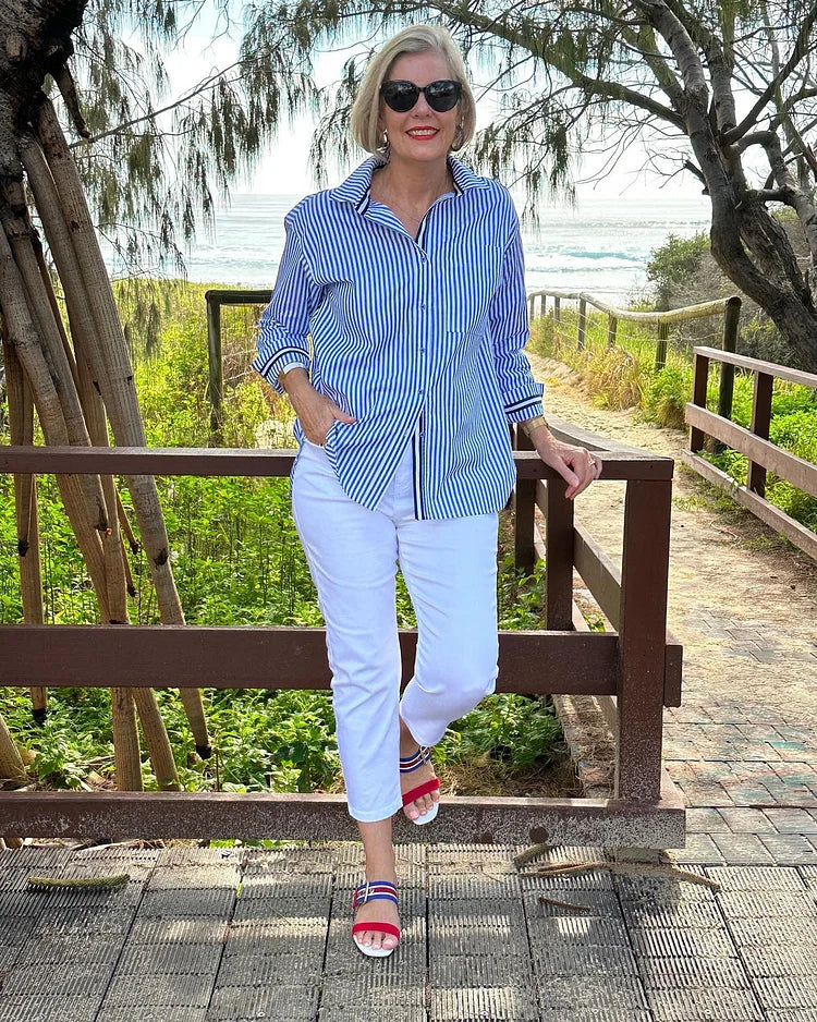 Whitney | Elegant Striped Shirt for Every Occasion