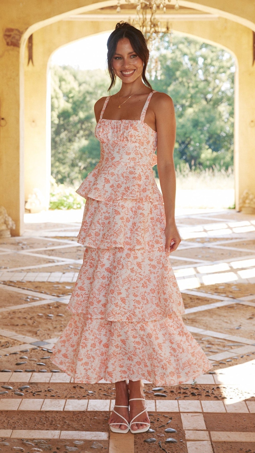 Greta | Elegant Floral Maxi Dress for Romantic Occasions