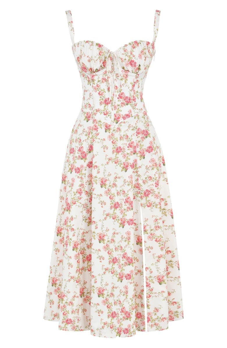 Sally | Spring Dress - Floral Print Party Dress
