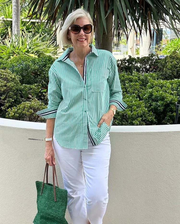 Whitney | Elegant Striped Shirt for Every Occasion