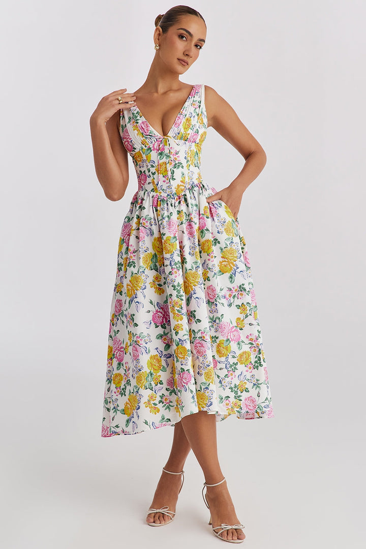 Sophia | Elegant Floral Dress for Summer