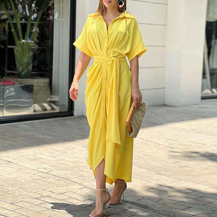 Susan | Elegant Summer Drape Dress for Stylish Comfort
