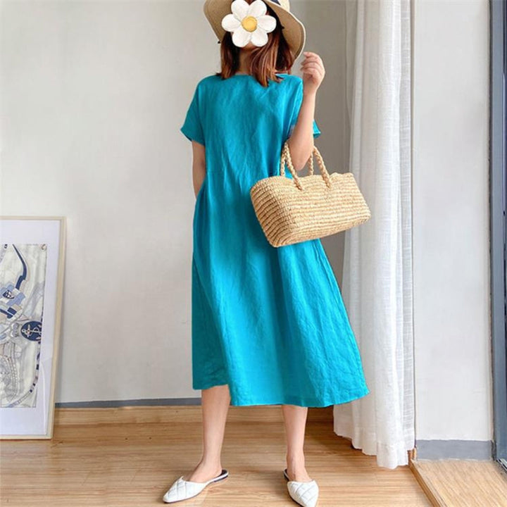 Erica | Ladies elegant short sleeve summer dress