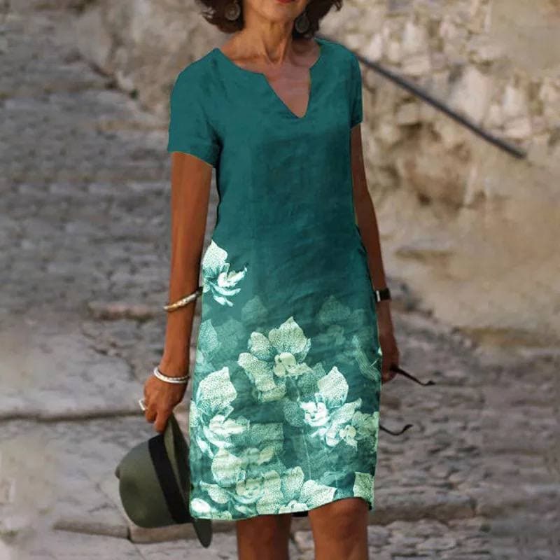 Helen | Stylish V-neck Long Sleeve Button Design Blouse