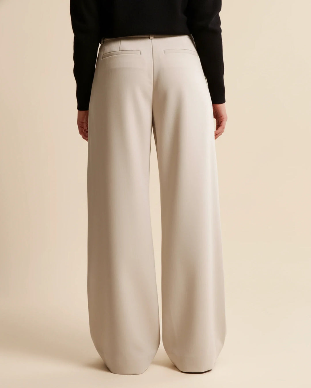 Zara | High Waist Pleated Leg Trousers with Tailored Fit
