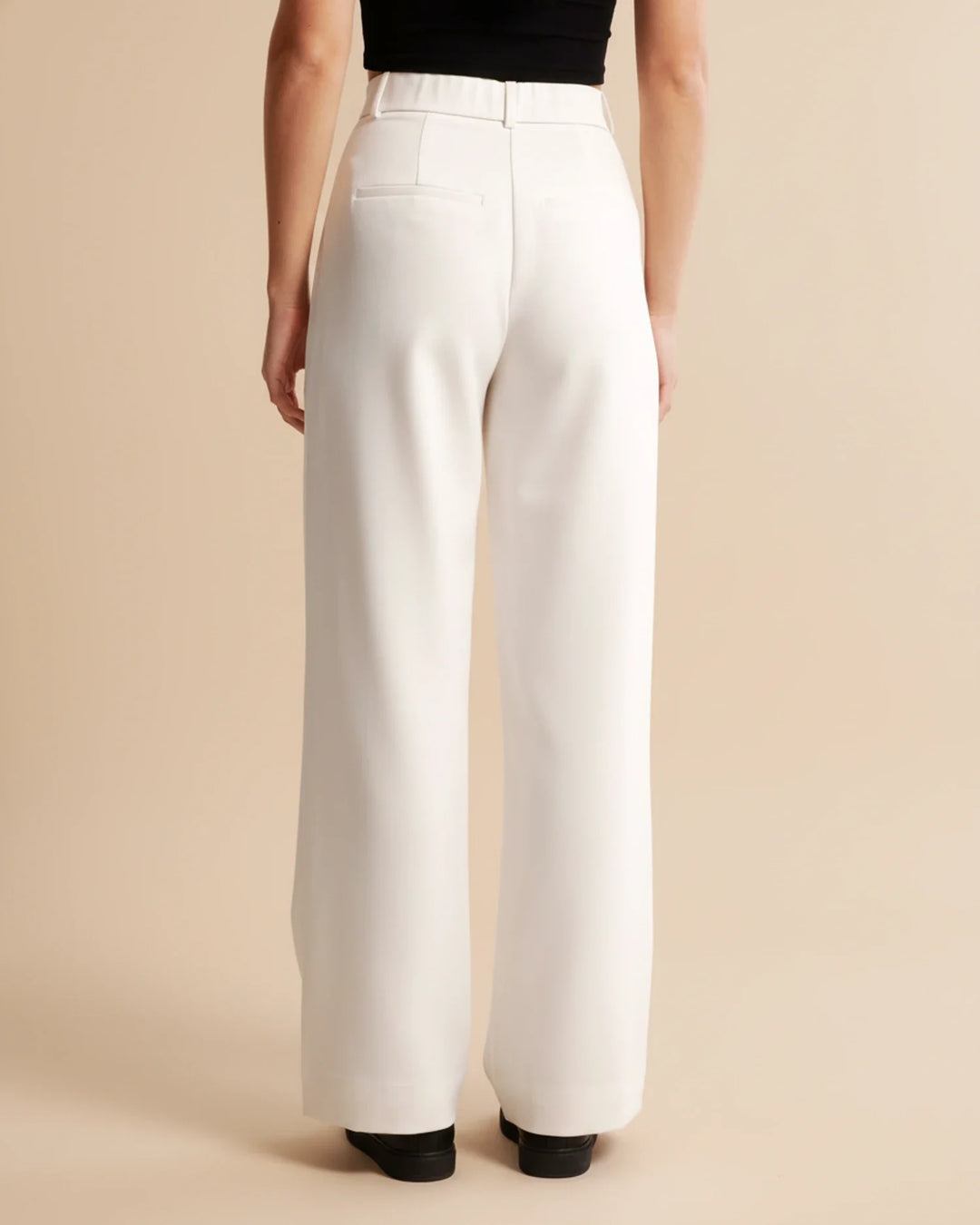 Zara | High Waist Pleated Leg Trousers with Tailored Fit