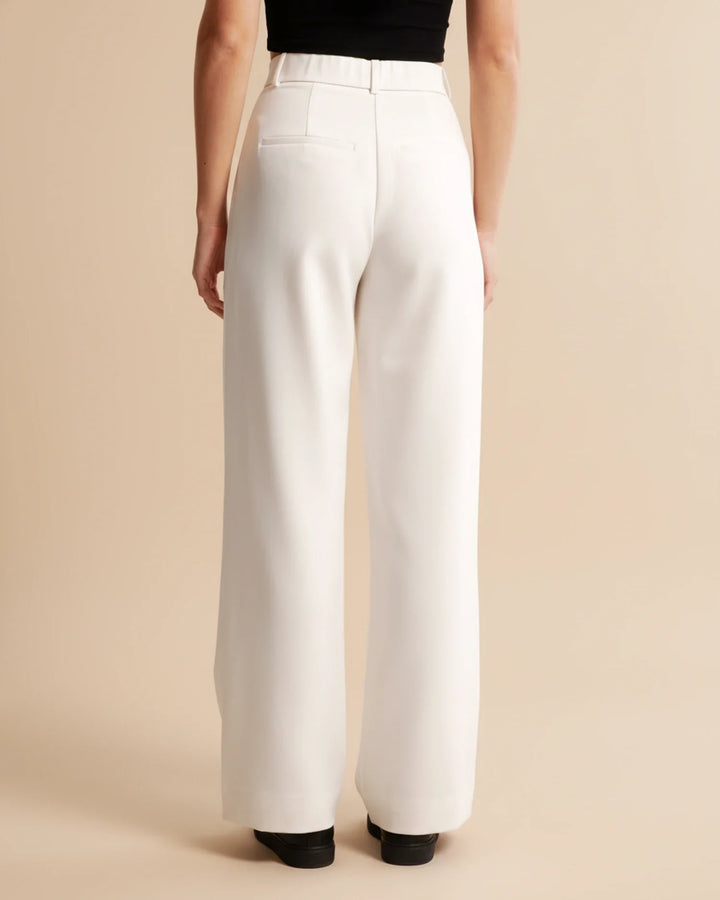 Zara | High Waist Pleated Leg Trousers with Tailored Fit